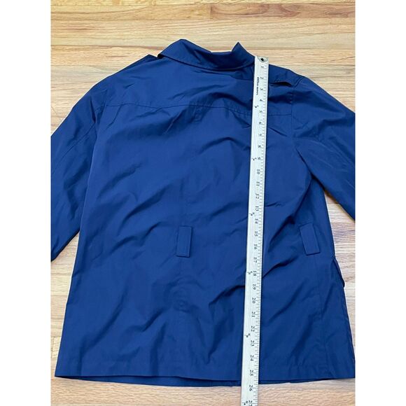 Lauren Ralph Lauren M Blue Jacket Poly Zip-Up Safari Military Utility Workwear - Picture 10 of 13